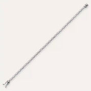 4.32 CT Pırlanta Taşlı Beyaz Altın Suyolu Bileklik