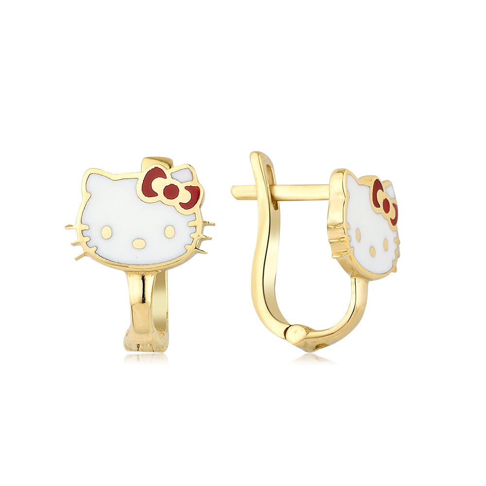 Hello Kitty Altın Küpe KP2118