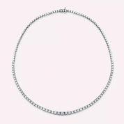 7.00 CT Pırlanta Taşlı Beyaz Altın Suyolu Gerdanlık