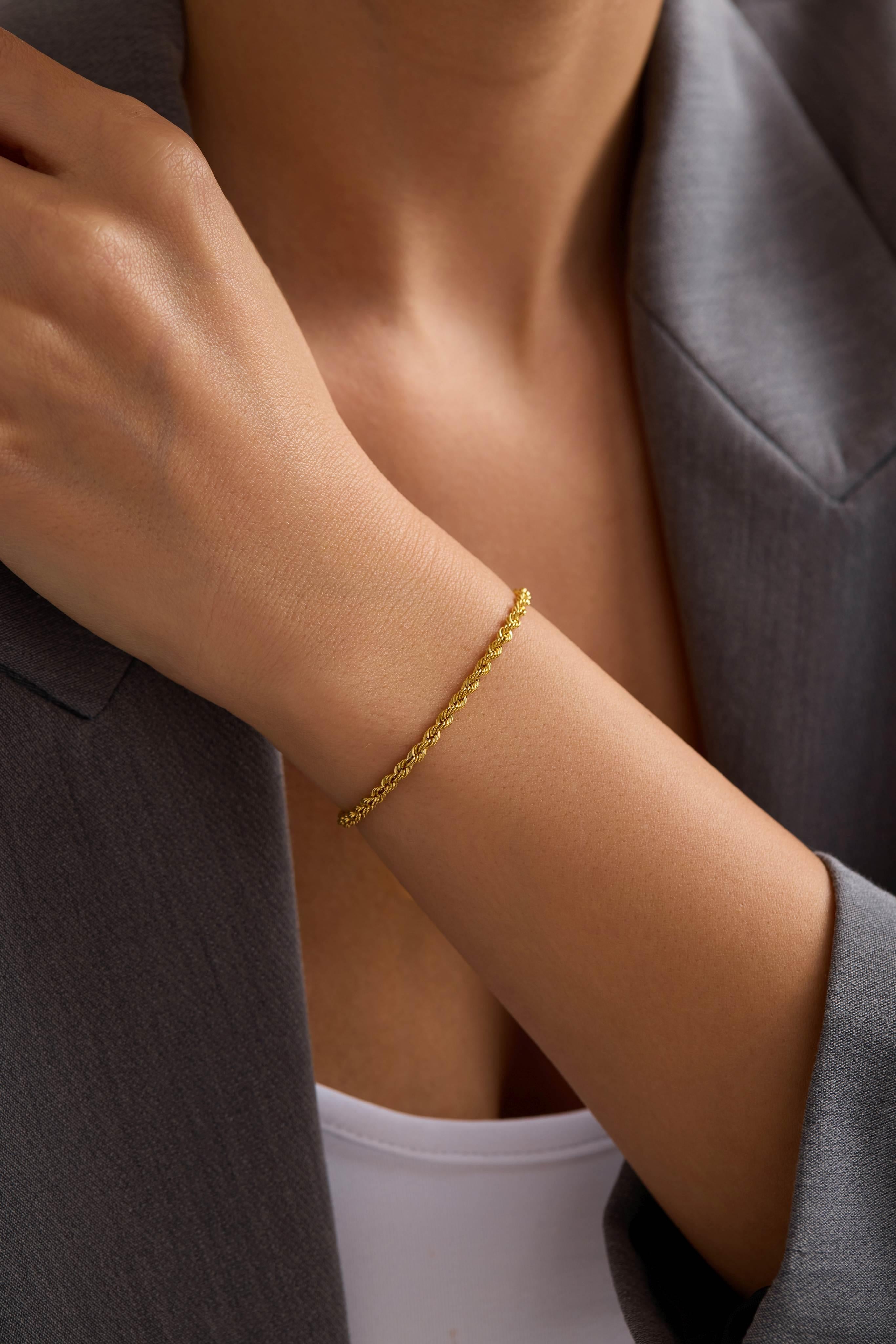 8 Ayar Halat Altın Zincir Bileklik