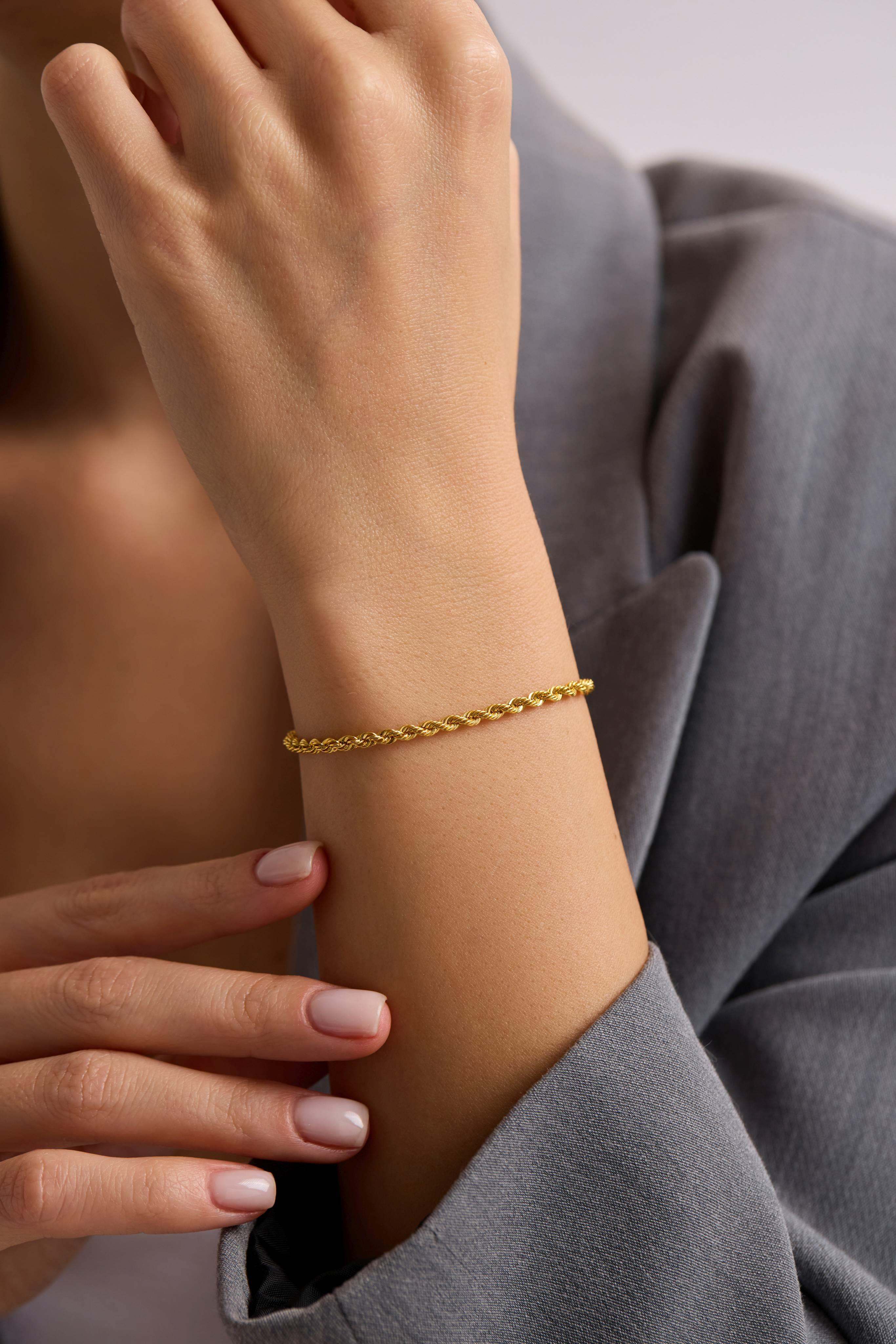 8 Ayar Halat Altın Zincir Bileklik