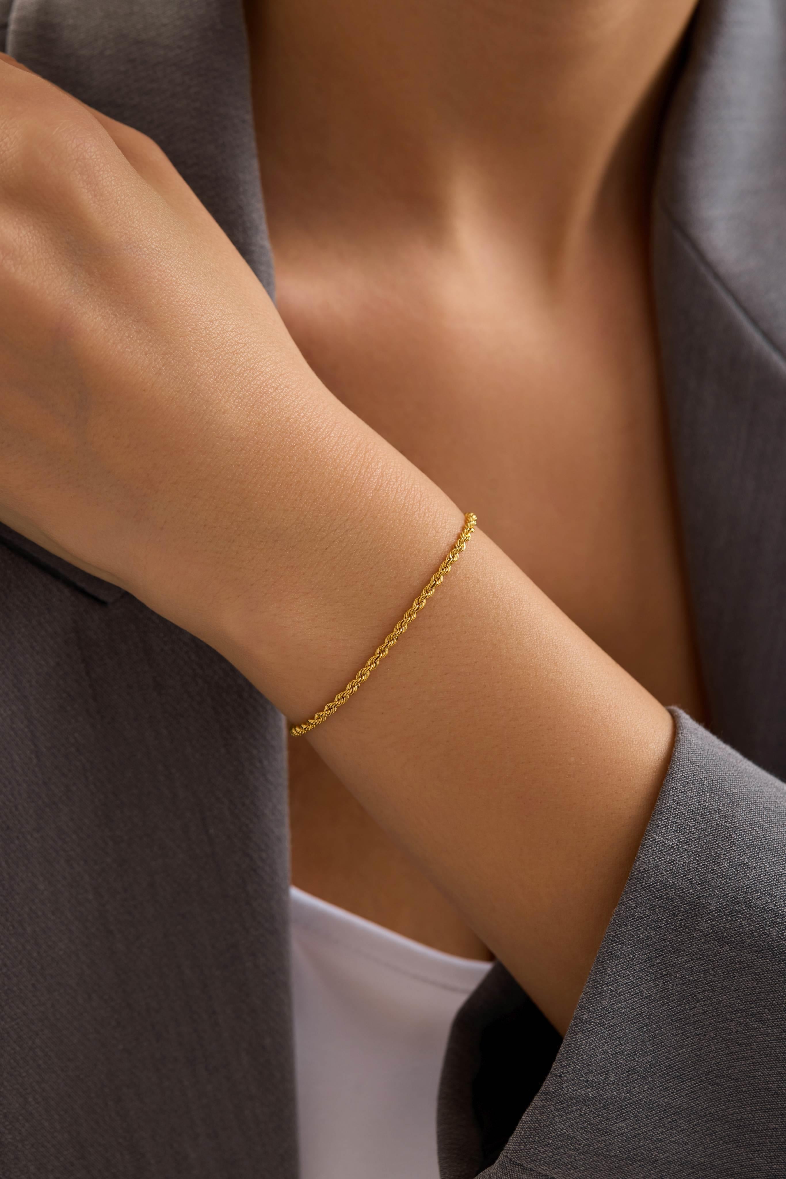 8 Ayar Halat Altın Zincir Bileklik