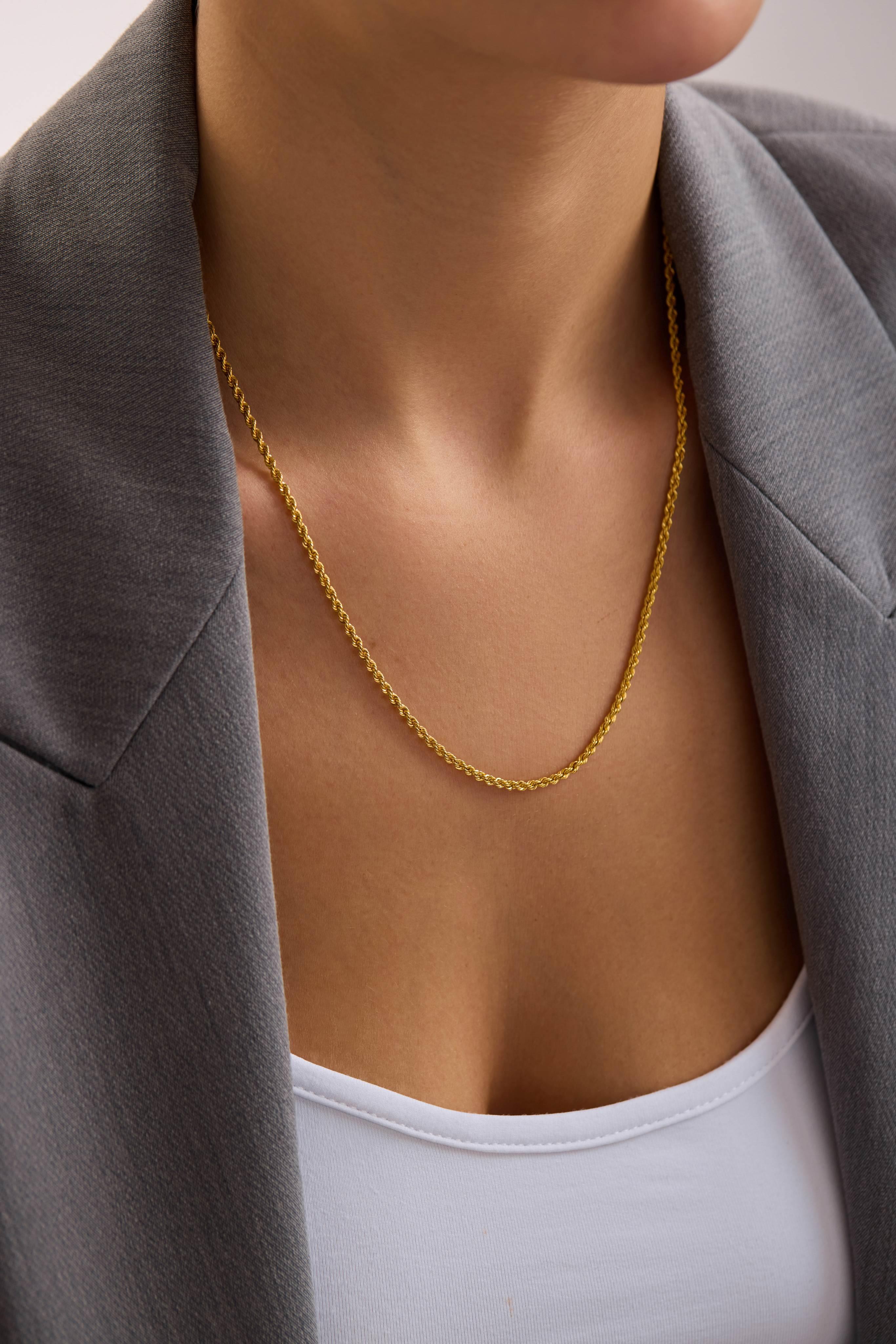 8 Ayar Halat Altın Zincir Set