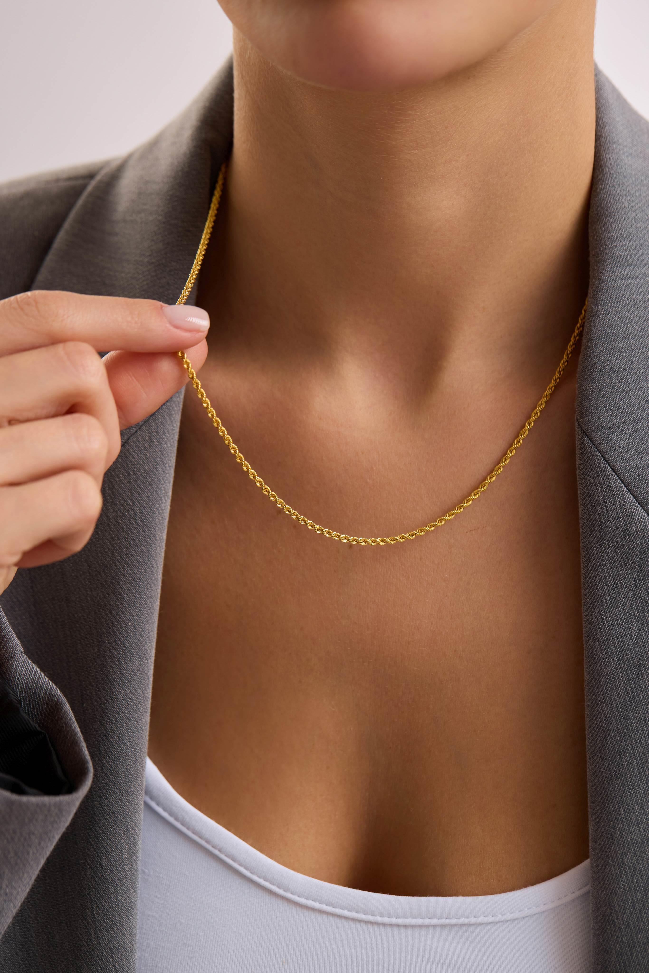 8 Ayar Halat Altın Zincir Set