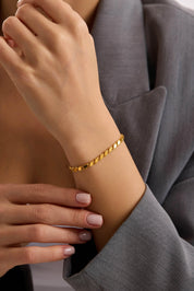 8 Ayar Pullu Altın Zincir Set