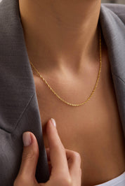 8 Ayar Singapur Altın Zincir Kolye