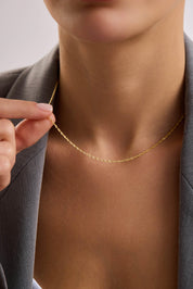 8 Ayar Singapur Altın Zincir Set