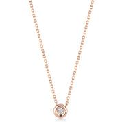 Solitaire 0.05 ct Tektaş Pırlanta Kolye