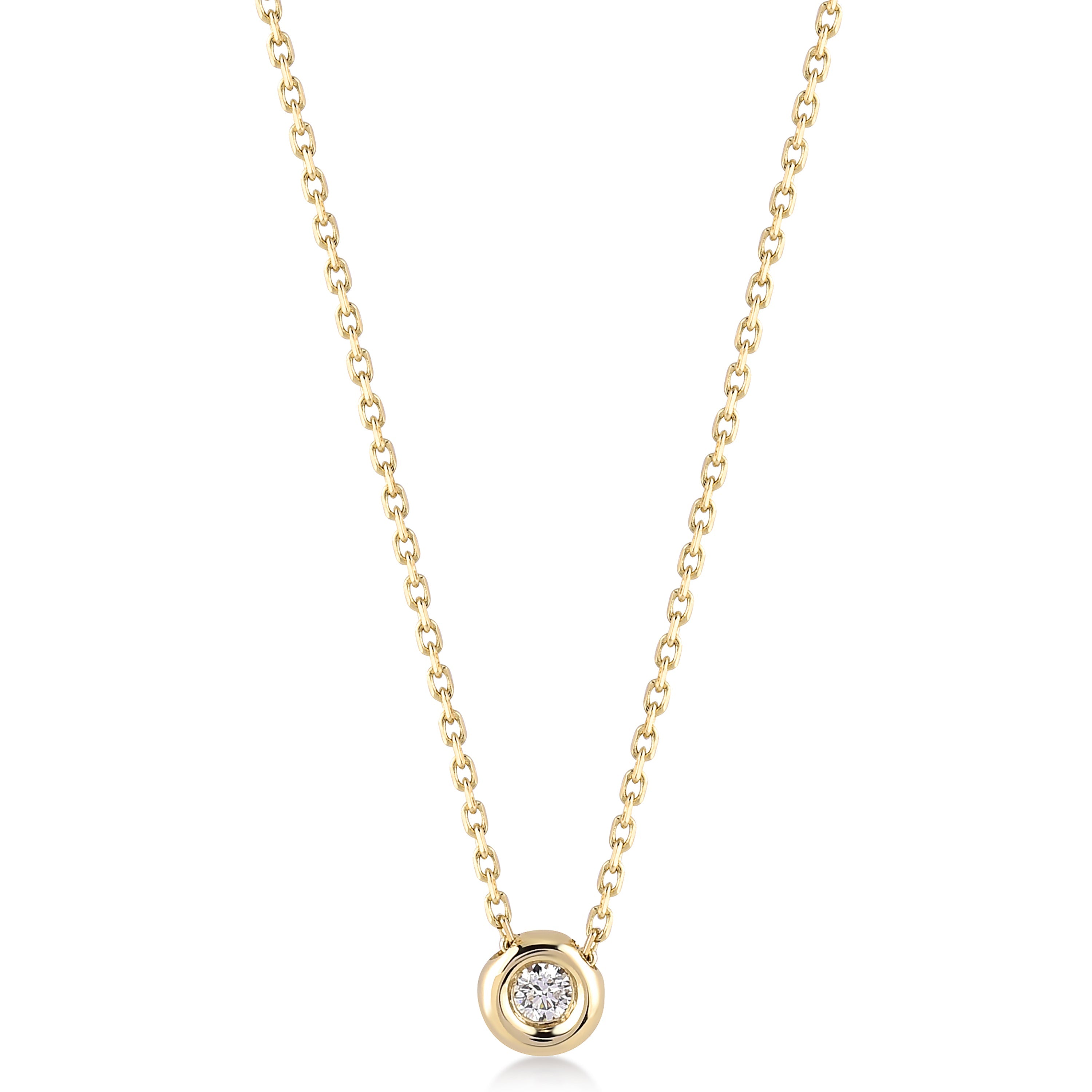 Solitaire 0.05 ct Tektaş Pırlanta Kolye