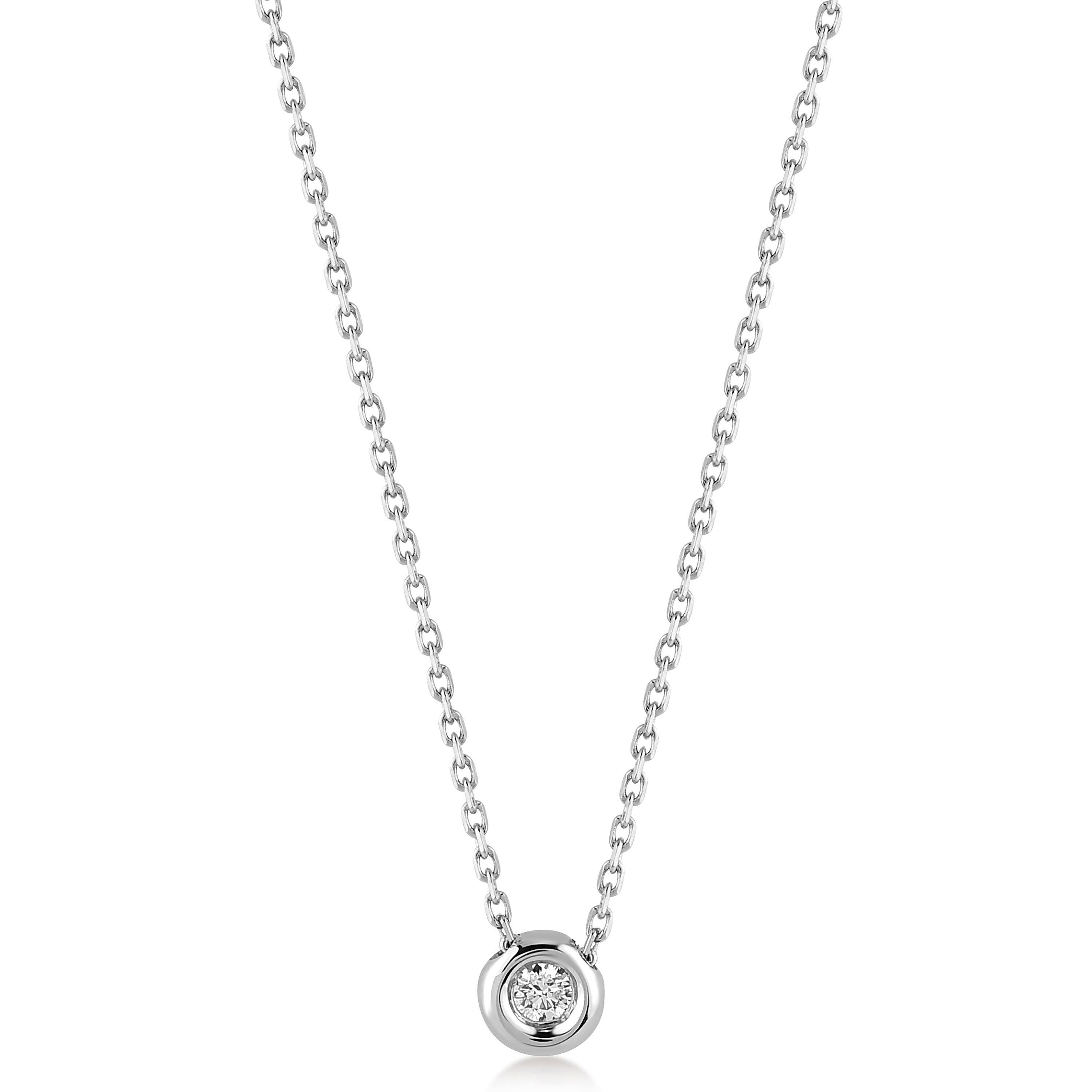 Solitaire 0.05 ct Tektaş Pırlanta Kolye