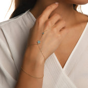 Renk Seçenekli Taşlı Yıldız Altın Şahmeran