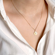 Letters Vintage Harf Altın Charm