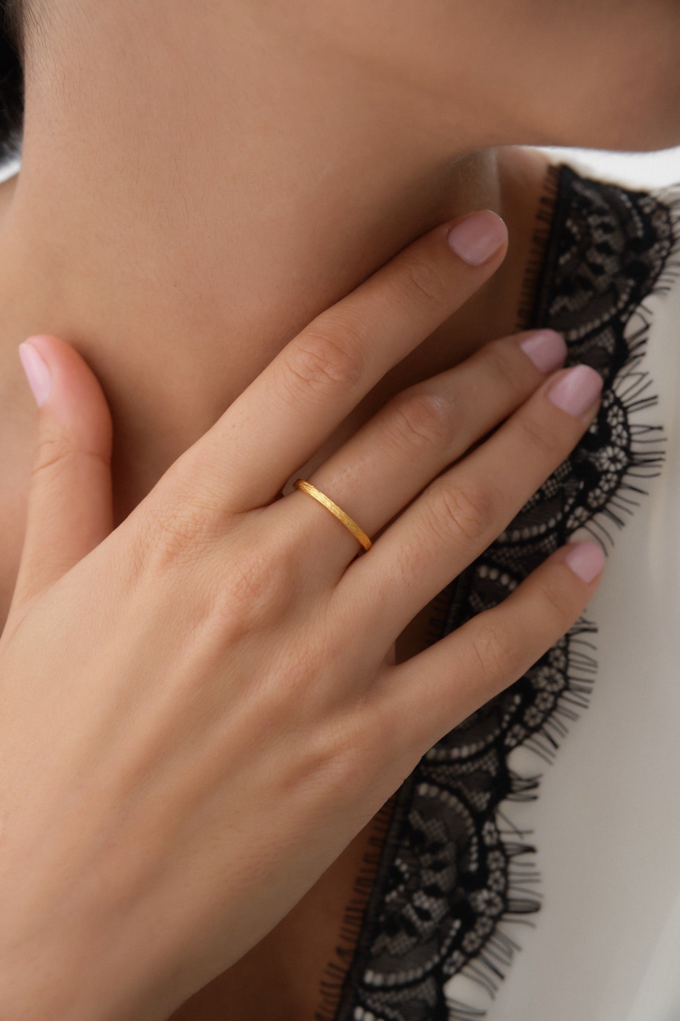 14 Ayar Düz Alyans Altın Yüzük 2