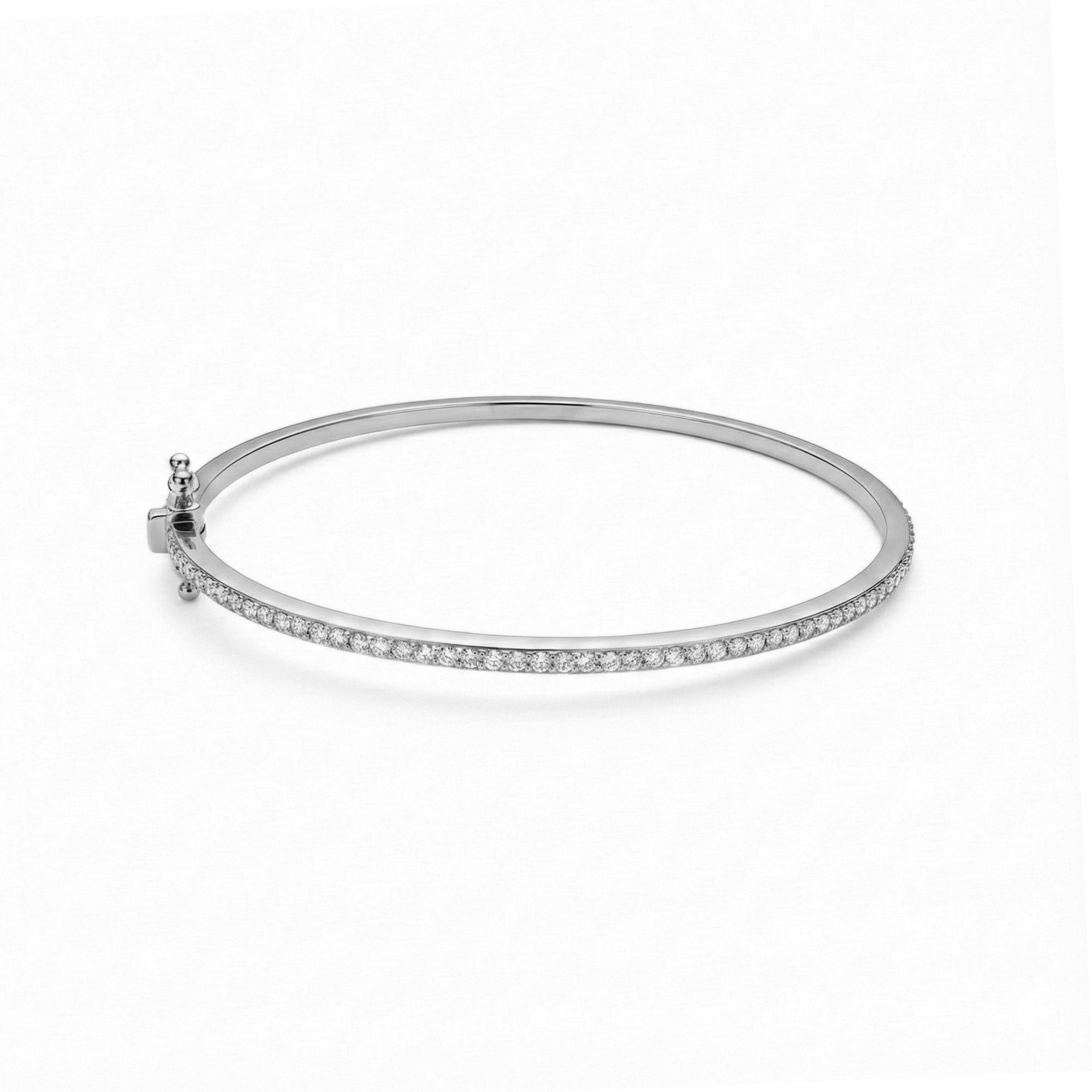 Yarım Tur Pırlanta Kelepçe Bileklik