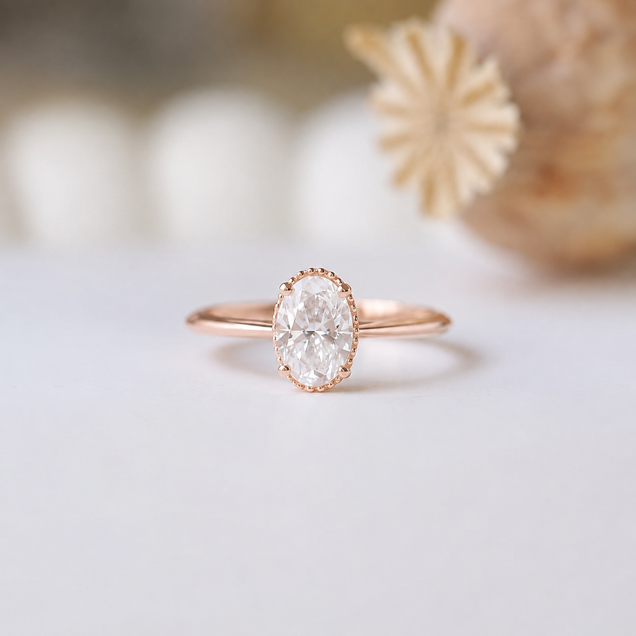 1.00 Karat D VS1 GIA Sertifikalı Oval Tektaş Yüzük