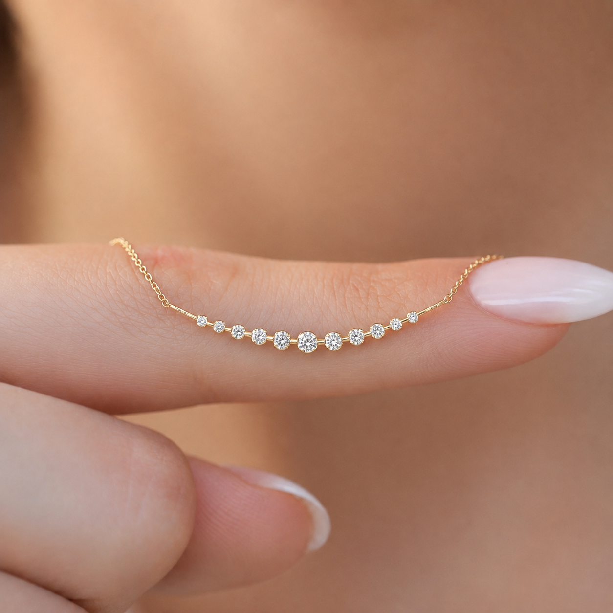0.25 Karat Özel Tasarım Pırlanta Kolye
