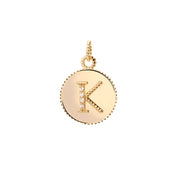 Letters Vintage Harf Altın Charm