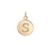 Letters Vintage Harf Altın Charm
