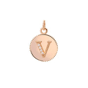 Letters Vintage Harf Altın Charm