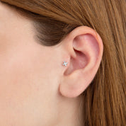 0.03 ct Mini Desenli Pırlanta Piercing