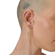 Desenli Sıra Taş Pırlanta Piercing