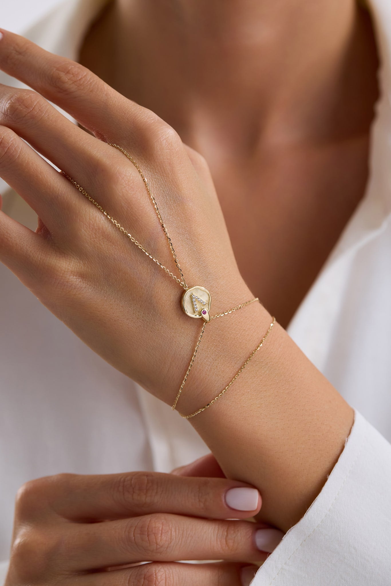 14 Ayar Ema Harf Altın Şahmeran