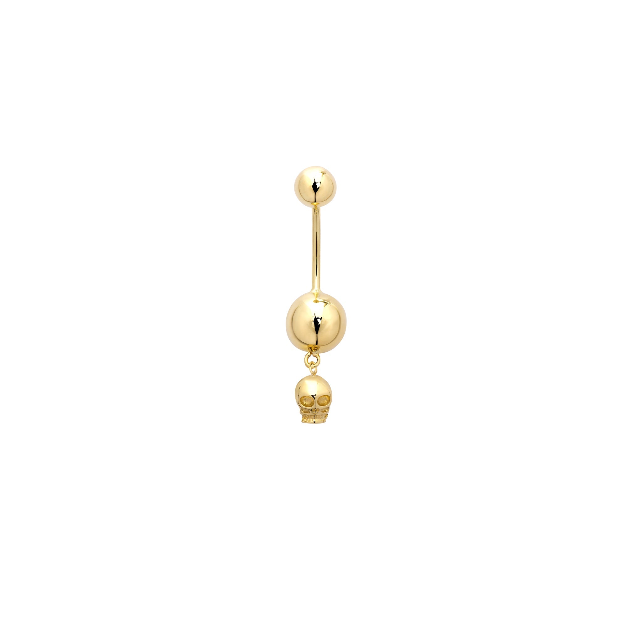 Kuru Kafa Dangle Gold Göbek Piercingi