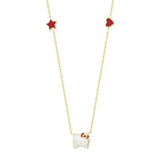 Hello Kitty Altın Kolye KL2431