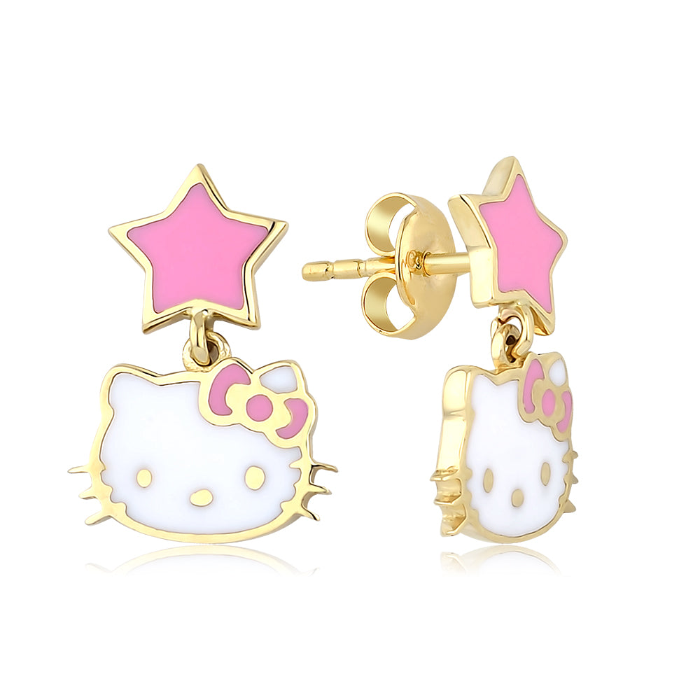 Hello Kitty Altın Küpe KP0363