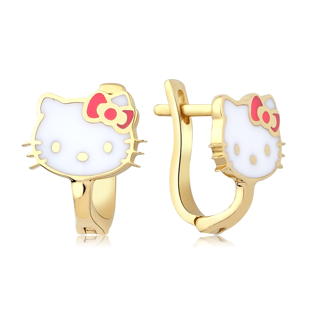 Hello Kitty Altın Küpe KP2118