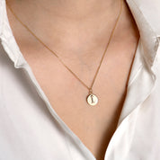 Letters Vintage Harf Altın Charm