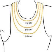 14 Ayar Altın Minimal Halat Burgu Zincir Kolye 50 cm