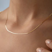 14 Ayar Altın Valentino İtalyan Zincir Kolye 55 cm