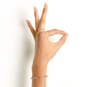 Verona Taşlı Dikdörtgen Altın Bileklik