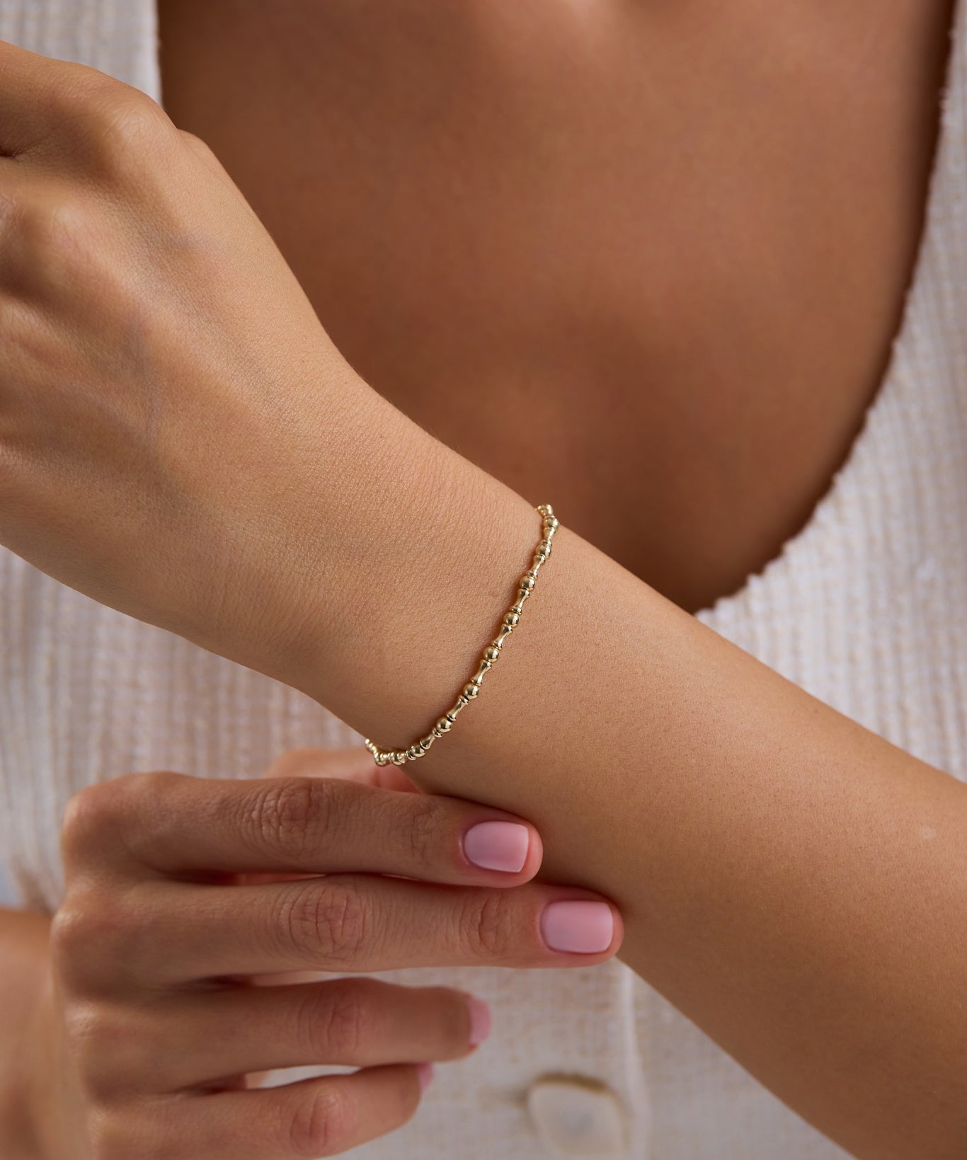 14 Ayar Minimal Zincir Altın Bileklik 1
