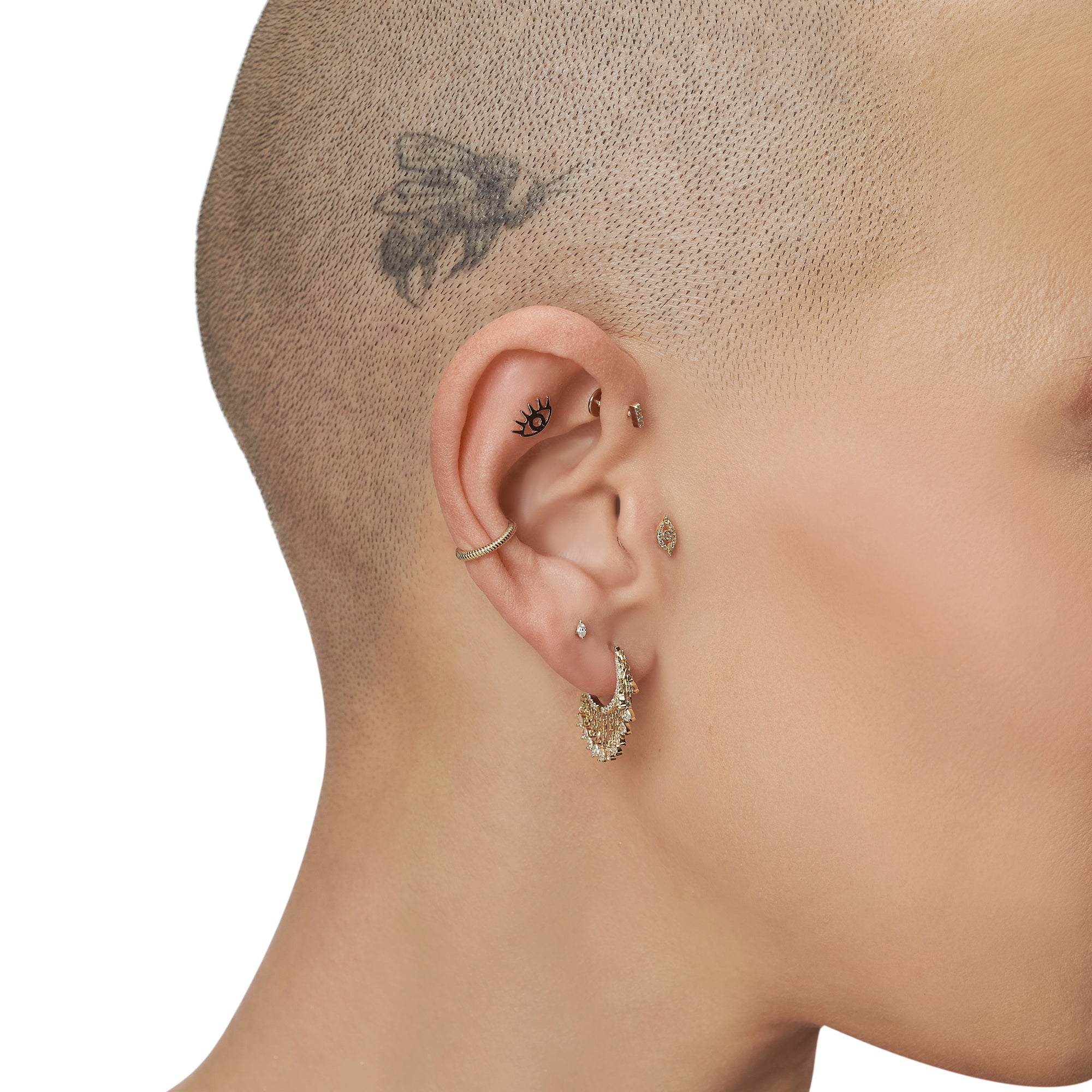 Tek Markiz Pırlanta Piercing