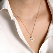 Letters Vintage Harf Altın Charm