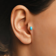 Doğal Taş Seçenekli Altın Piercing