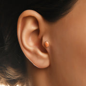 Doğal Taş Seçenekli Altın Piercing