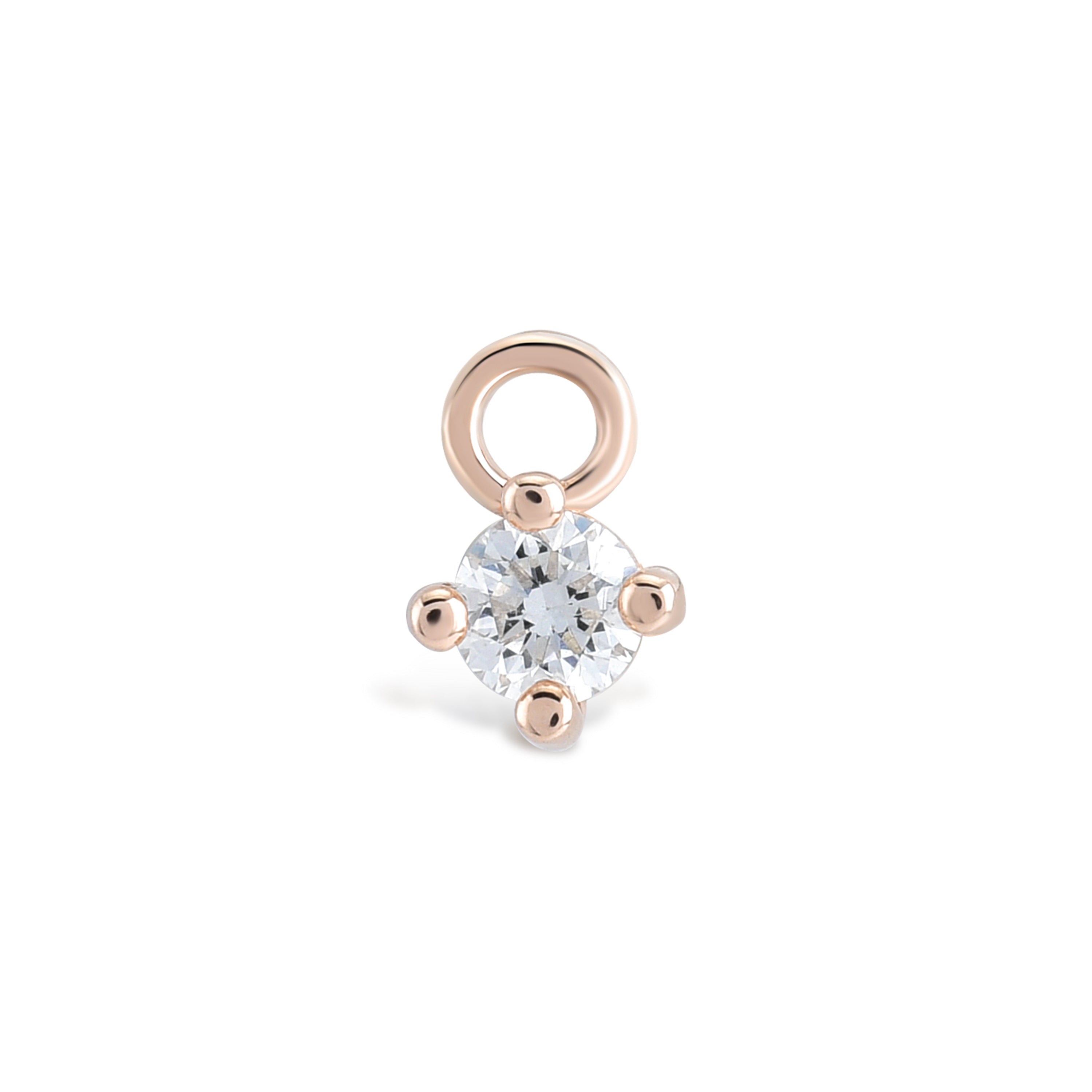 Pırlanta 0.07 CT Tek Taş Charm