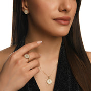 Çakra Taşlı Altın Kolye