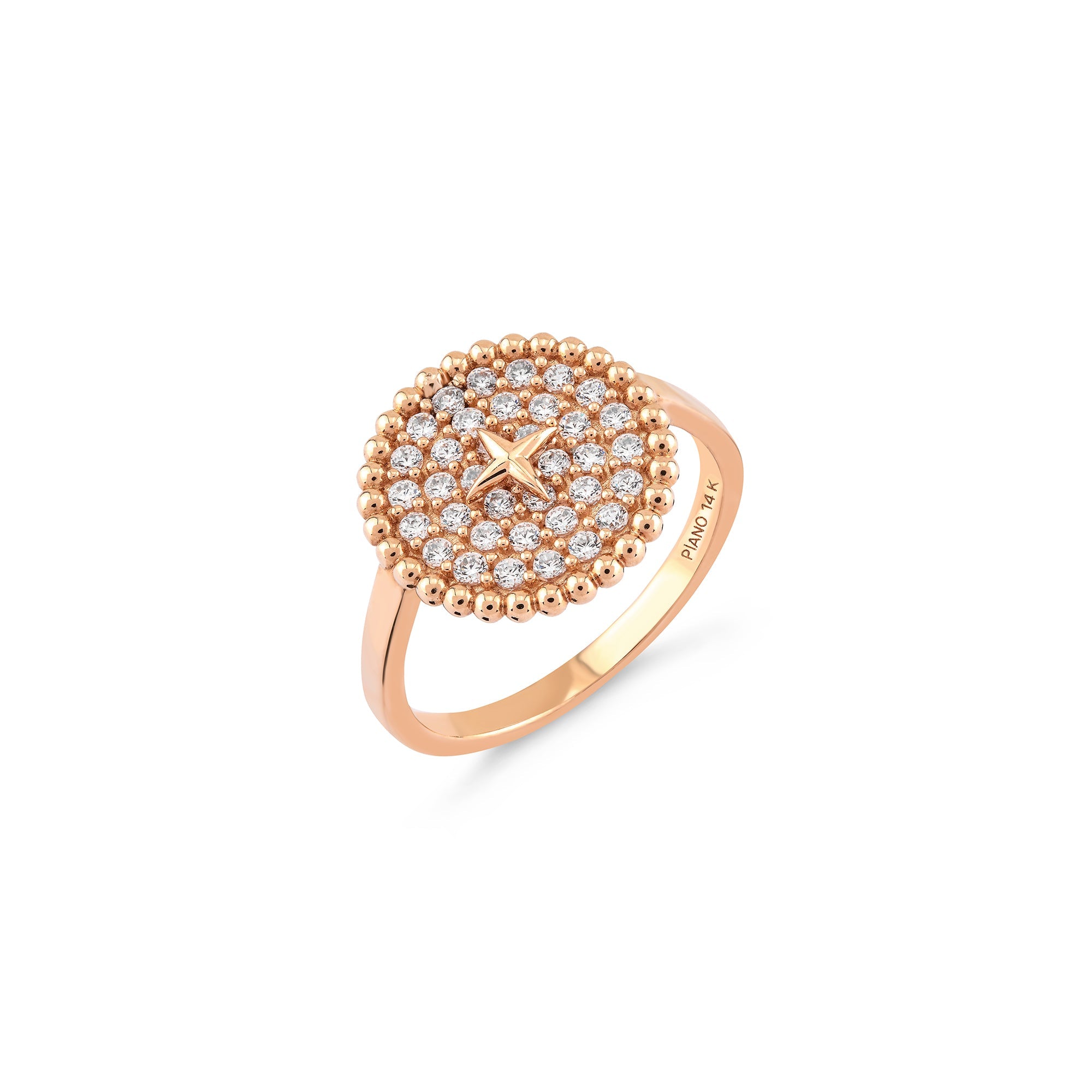 Çakra Taşlı Altın Yüzük