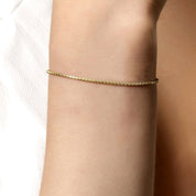 Popcorn Zincir Altın Bileklik