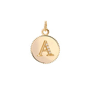 Letters Vintage Harf Altın Charm