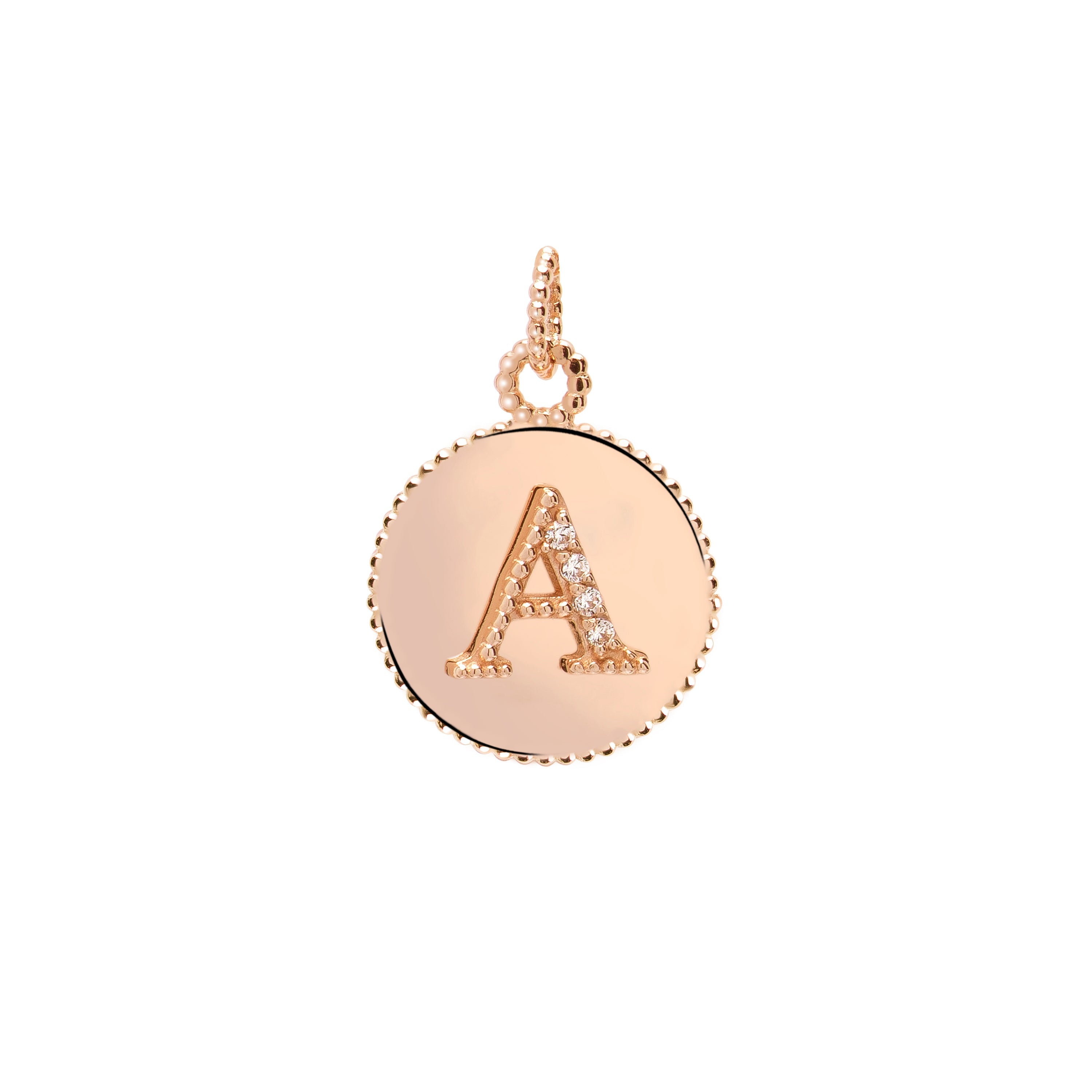 Letters Vintage Letter Gold Charm