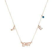 Letters Harfli Şans Altın Kolye