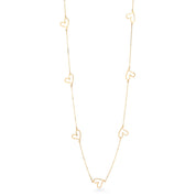 Stilize Kalpler Station Altın Kolye