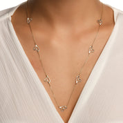 Stilize Kalpler Station Altın Kolye