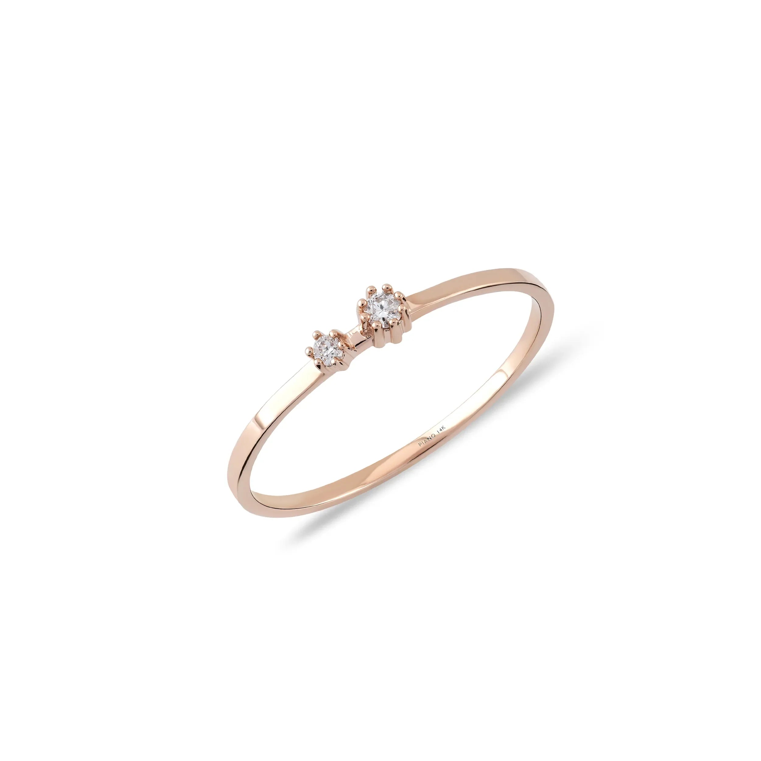 Two Stone-set Diamond Ring