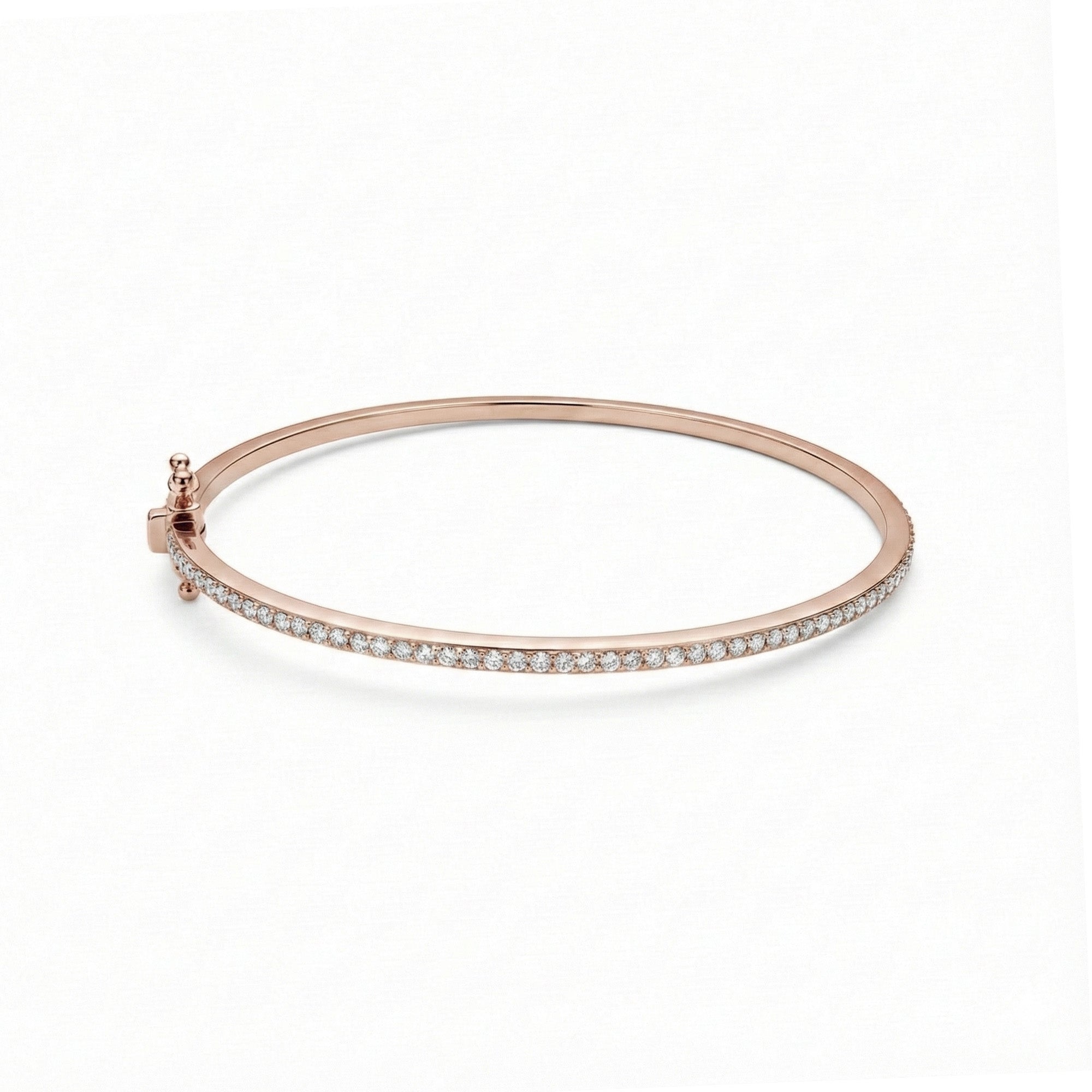 Yarım Tur Pırlanta Kelepçe Bileklik